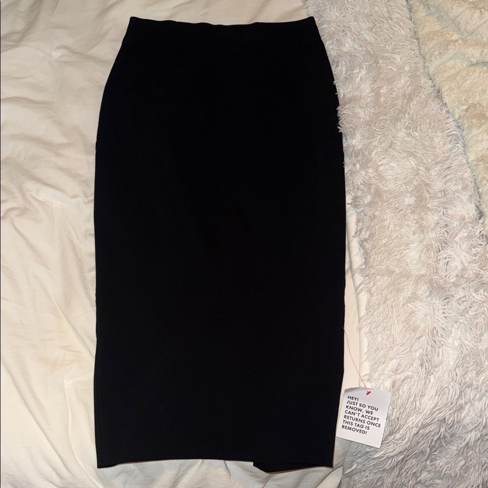 ASOS size 2 black midi skirt